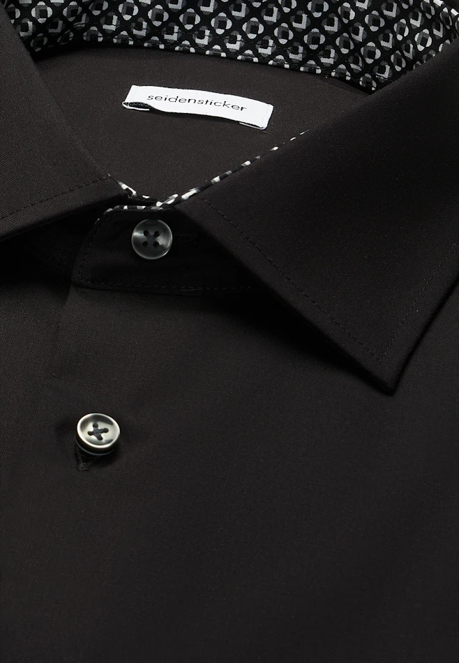Regular Chemise d'affaires Uni dans Schwarz | Boutique en ligne Seidensticker