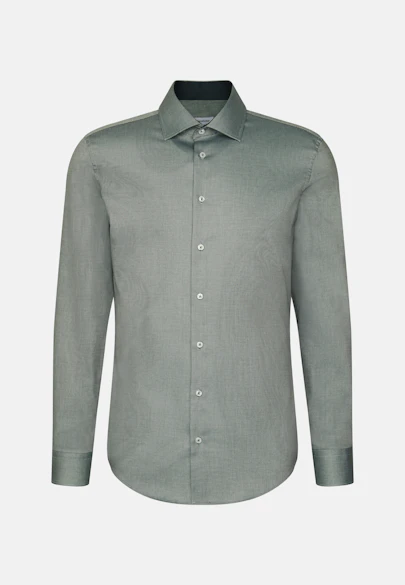 Slim Business Hemd Uni in Grün |  Seidensticker Onlineshop