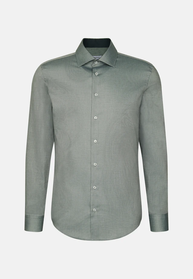 Slim Chemise d'affaires Uni in Vert |  Seidensticker Onlineshop