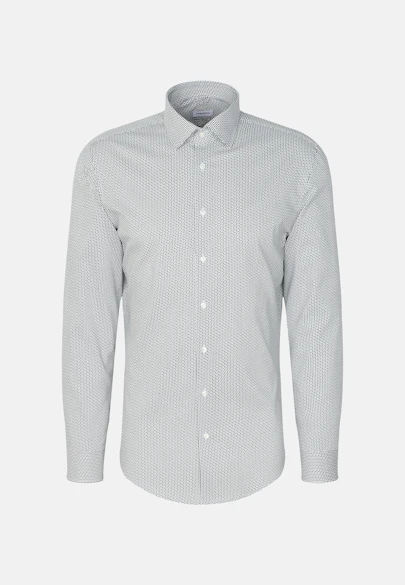Slim Performance shirt Print in Green |  Seidensticker Onlineshop