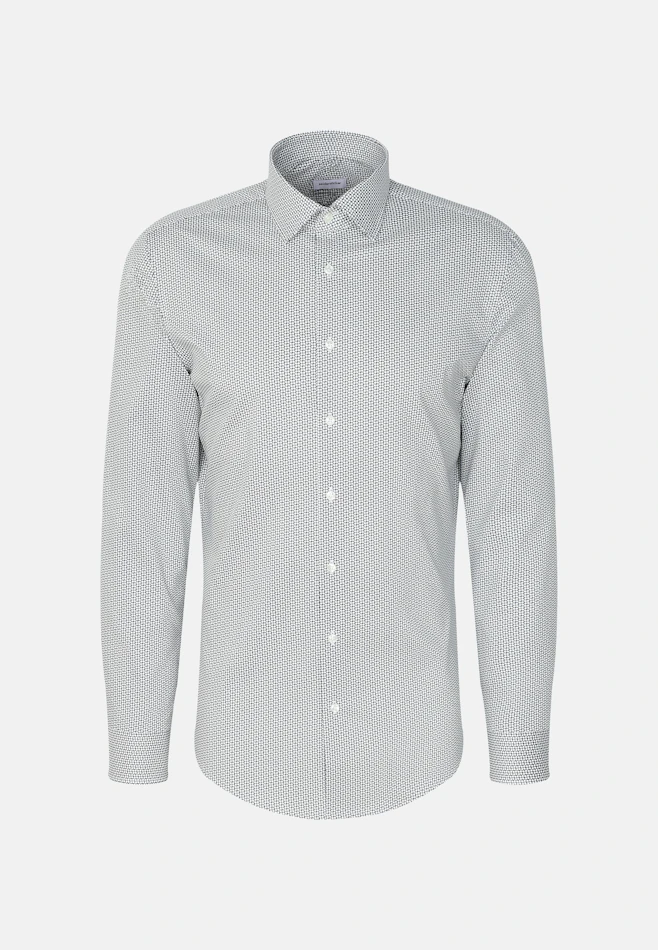Slim Performance shirt Print in Green | Seidensticker online shop