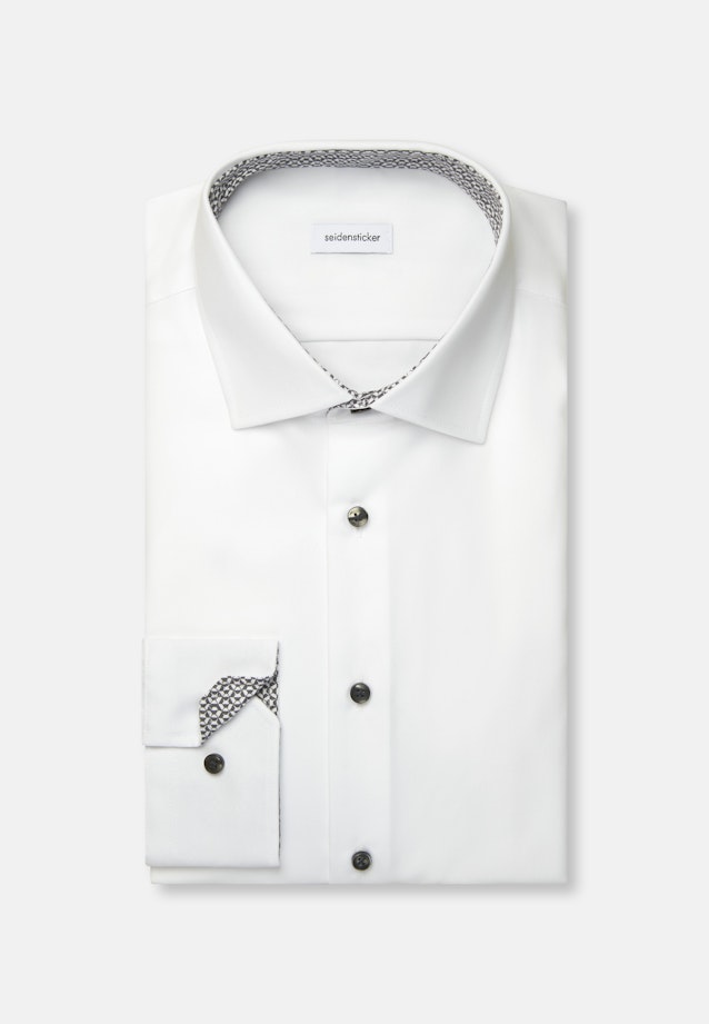 Slim Chemise d'affaires Uni in Blanc |  Seidensticker Onlineshop