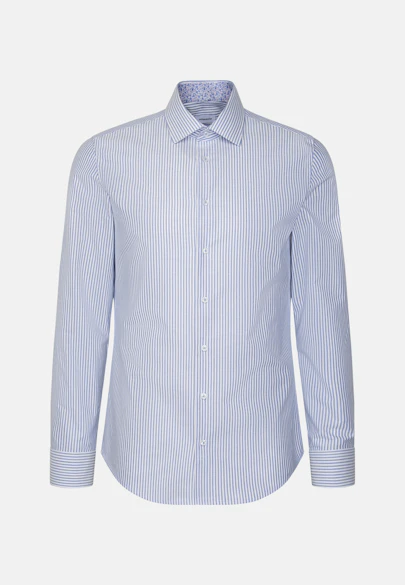 Slim Business Hemd Streifen in Hellblau |  Seidensticker Onlineshop