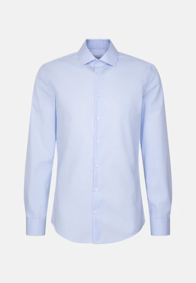 Slim Chemise d'affaires rayures in Bleu Clair |  Seidensticker Onlineshop