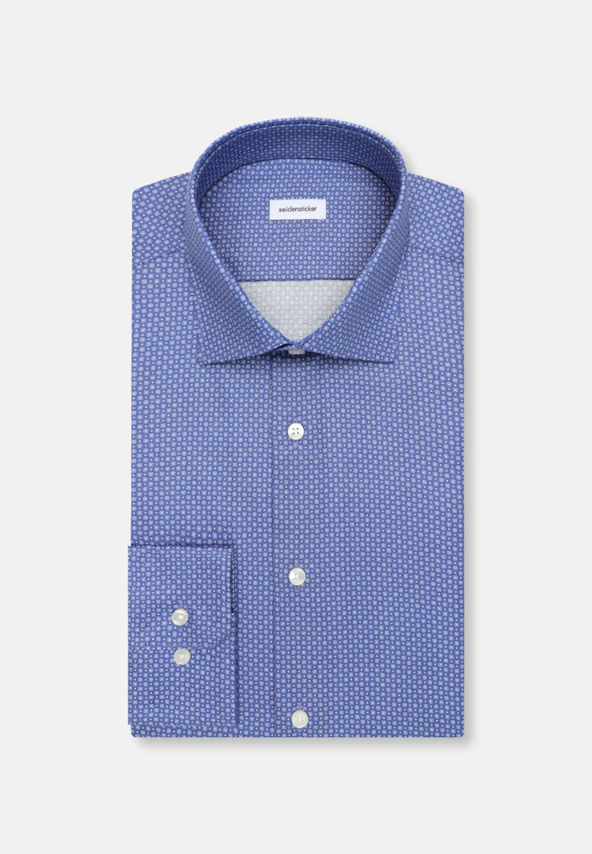 X-Slim Chemise d'affaires Imprimé dans Bleu Moyen | Boutique en ligne Seidensticker