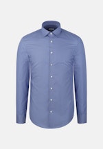 Shaped Business shirt Print in Mittelblau |  Seidensticker Onlineshop