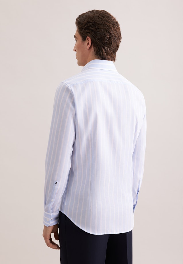 Slim Business Hemd Gestreift in Mittelblau |  Seidensticker Onlineshop