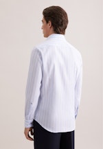 Slim Business Hemd Gestreift in Mittelblau |  Seidensticker Onlineshop