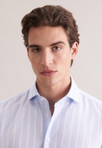 Slim Business Hemd Gestreift in Mittelblau |  Seidensticker Onlineshop