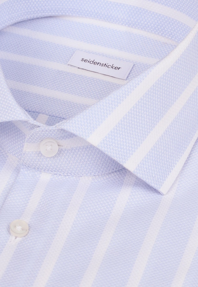 Slim Business Hemd Gestreift in Mittelblau |  Seidensticker Onlineshop