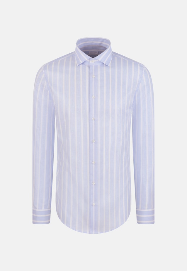 Slim Business Hemd Gestreift in Mittelblau |  Seidensticker Onlineshop