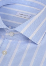 Shaped Business shirt Stripes in Mittelblau |  Seidensticker Onlineshop