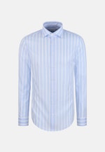 Shaped Business shirt Stripes in Mittelblau |  Seidensticker Onlineshop