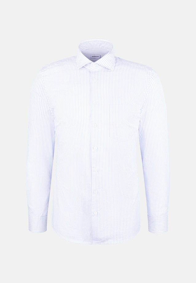 Slim Casual Hemd Gestreift in Hellblau |  Seidensticker Onlineshop