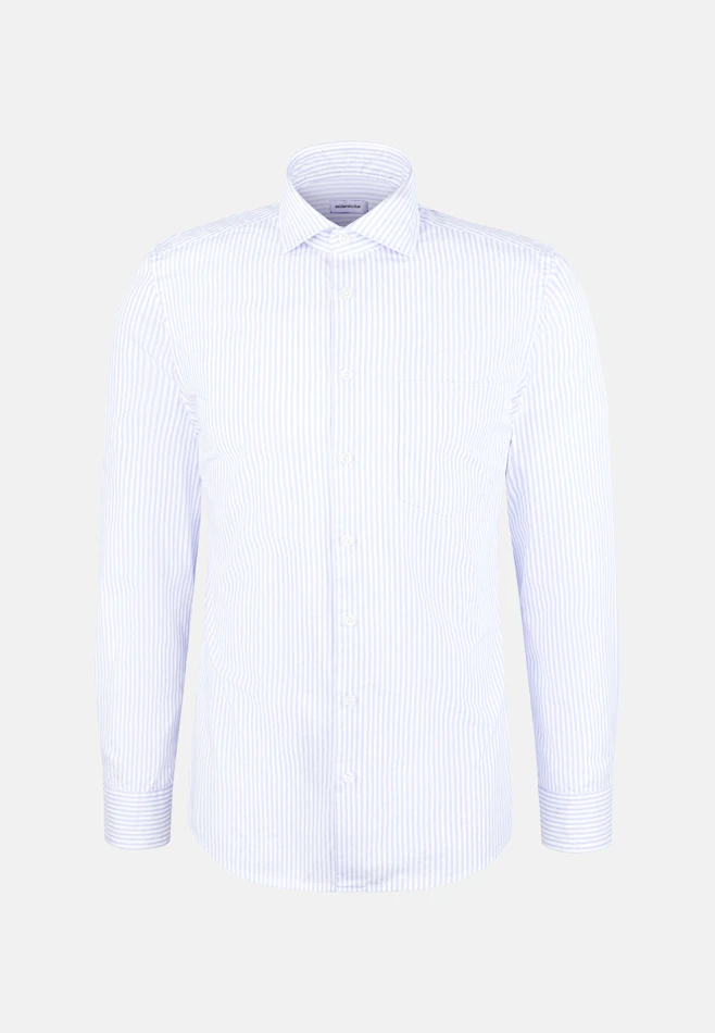 Slim Chemise décontractée Rayures dans Bleu Clair | Boutique en ligne Seidensticker