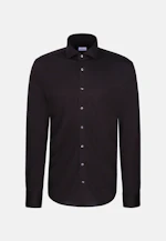 Shaped Jerseyhemd Uni in Schwarz |  Seidensticker Onlineshop
