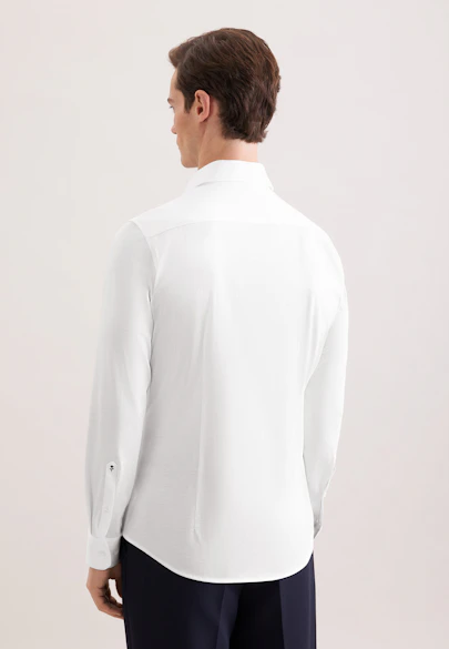 Shaped Jersey shirt Uni in Weiß |  Seidensticker Onlineshop