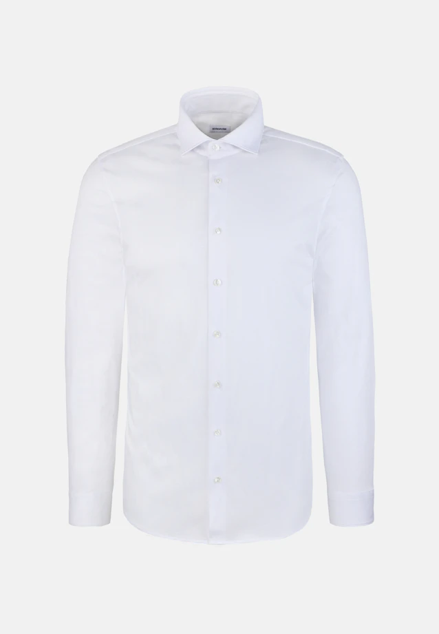 Shaped Jersey shirt Uni in Weiß |  Seidensticker Onlineshop