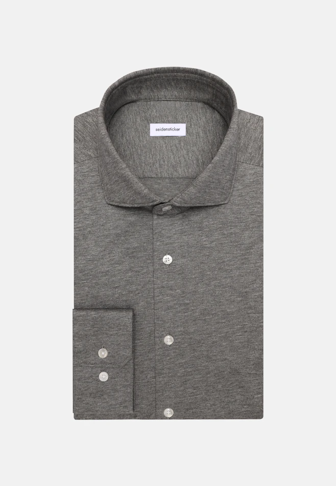 Shaped Jersey shirt Uni in Grey | Seidensticker online shop