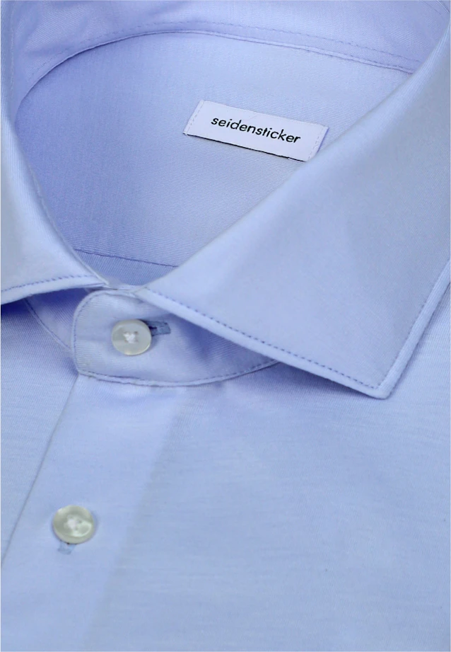 Shaped Jerseyhemd Uni in Hellblau |  Seidensticker Onlineshop