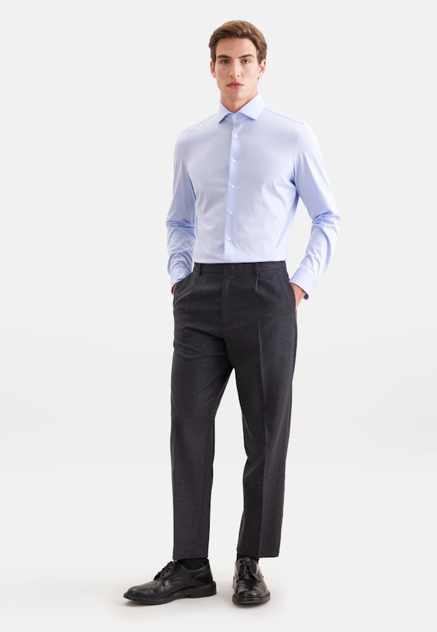 Shaped Jersey shirt Uni in Hellblau |  Seidensticker Onlineshop