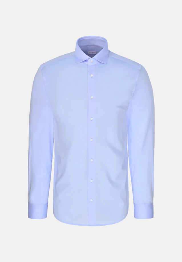 Shaped Jerseyhemd Uni in Hellblau |  Seidensticker Onlineshop