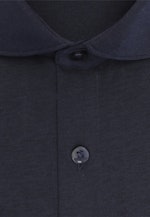 Shaped Chemise en jersey Uni in Bleu Foncé |  Seidensticker Onlineshop