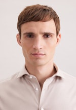 Shaped Chemise en jersey Uni in Beige |  Seidensticker Onlineshop