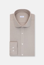 Shaped Chemise en jersey Uni in Beige |  Seidensticker Onlineshop