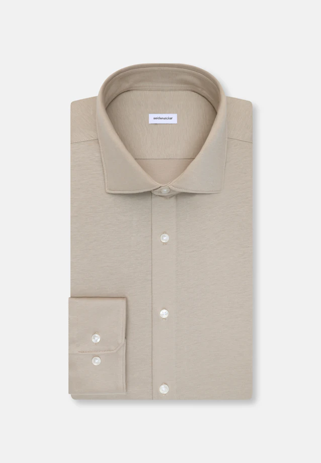 Shaped Jersey shirt Uni in Beige |  Seidensticker Onlineshop