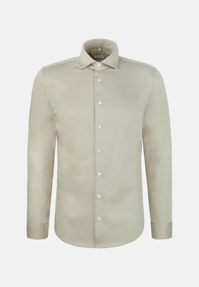 Shaped Jersey shirt Uni in Beige |  Seidensticker Onlineshop