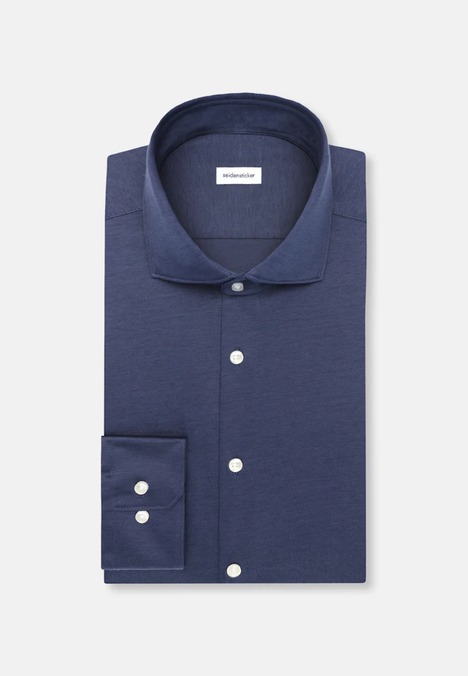 Shaped Chemise en jersey Uni dans Gris | Boutique en ligne Seidensticker