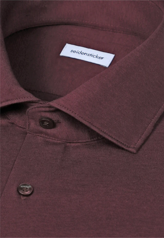 Shaped Chemise en jersey Uni in Rouge |  Seidensticker Onlineshop