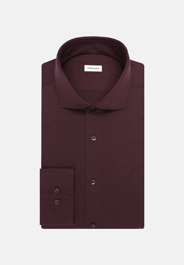 Shaped Chemise en jersey Uni in Rouge |  Seidensticker Onlineshop