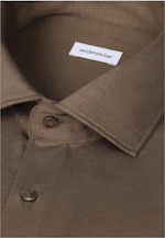 Shaped Chemise en jersey Uni in Marron |  Seidensticker Onlineshop