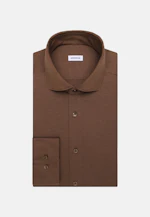 Shaped Chemise en jersey Uni in Marron |  Seidensticker Onlineshop