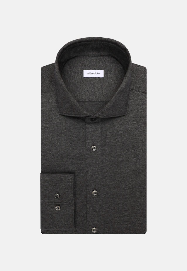Shaped Jersey shirt Uni in Grey |  Seidensticker Onlineshop