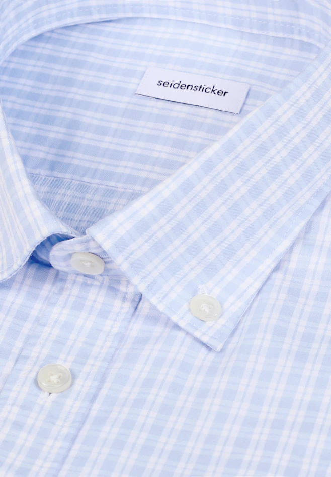 Slim Chemise décontractée carreaux dans Bleu Clair | Boutique en ligne Seidensticker