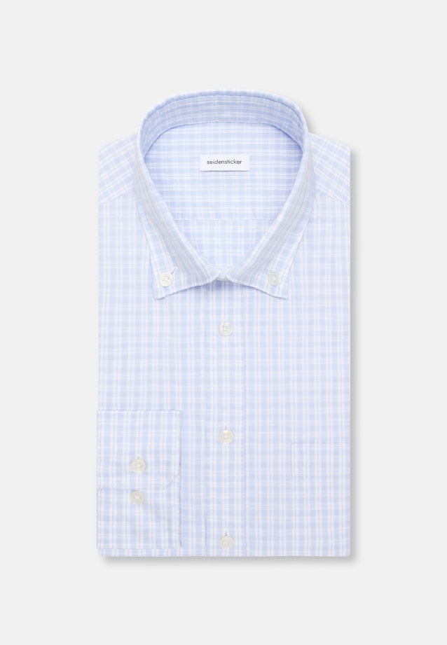 Slim Casual Hemd Karo in Hellblau |  Seidensticker Onlineshop
