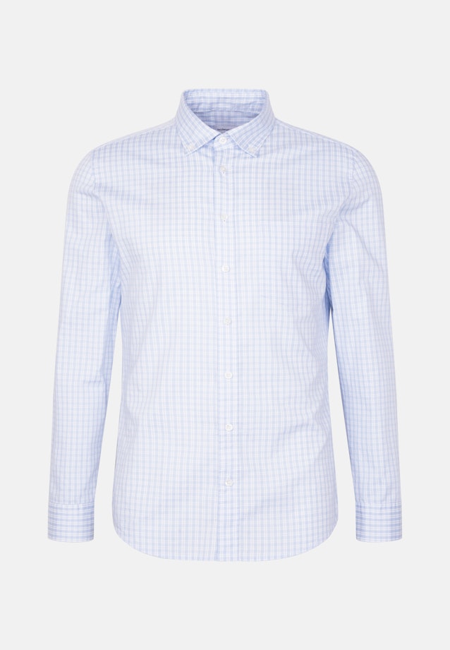 Slim Casual Hemd Karo in Hellblau |  Seidensticker Onlineshop