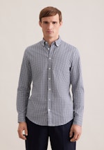 Slim Casual Hemd Karo in Dunkelblau |  Seidensticker Onlineshop