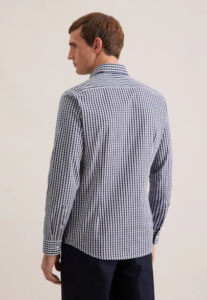 Slim Casual shirt Check in Dunkelblau |  Seidensticker Onlineshop
