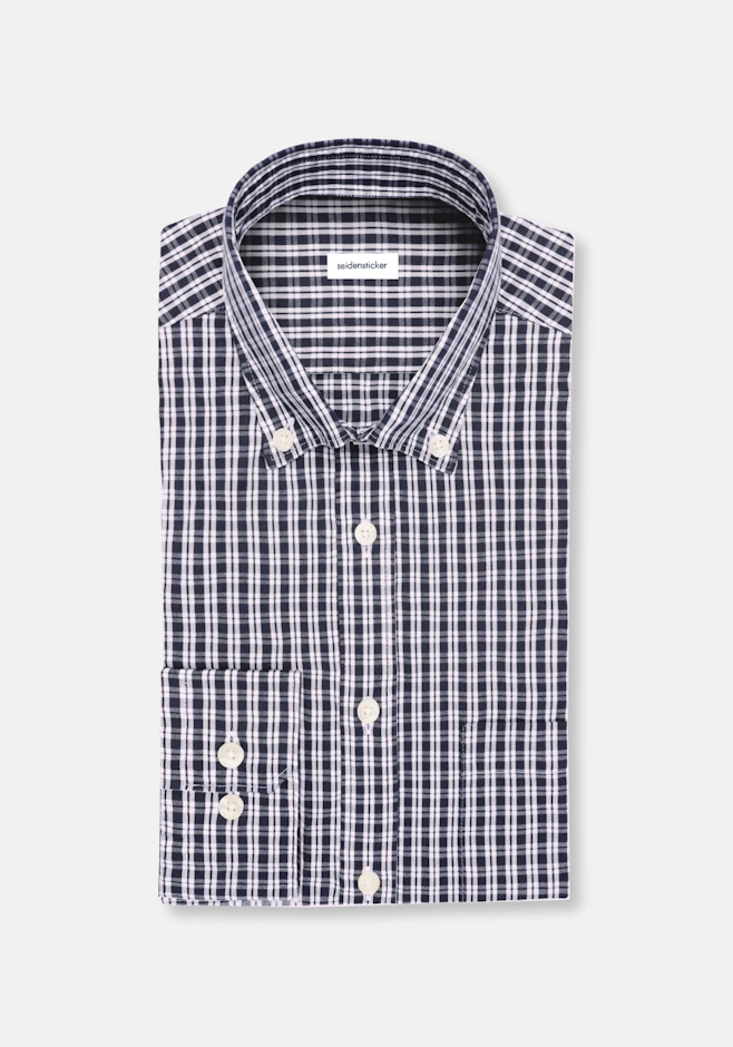 Slim Chemise décontractée carreaux dans Bleu Foncé | Boutique en ligne Seidensticker