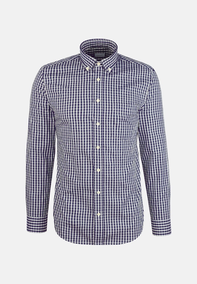 Slim Casual Hemd Karo in Dunkelblau |  Seidensticker Onlineshop