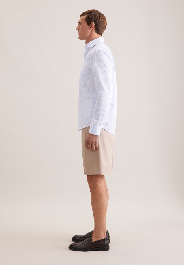 Regular Casual Hemd Gestreift in Hellblau |  Seidensticker Onlineshop