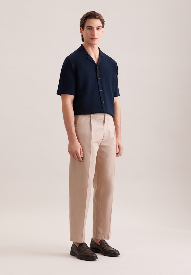 Regular Strick Resort Hemd Uni in Dunkelblau |  Seidensticker Onlineshop