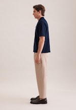 Regular Strick Resort Hemd Uni in Dunkelblau |  Seidensticker Onlineshop