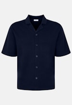Regular Strick Resort Hemd Uni in Dunkelblau |  Seidensticker Onlineshop