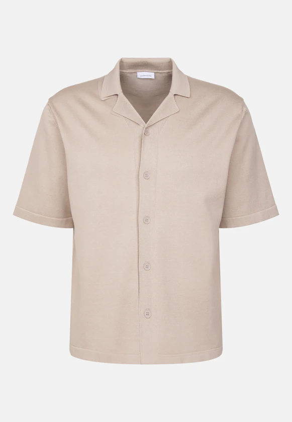 Regular Chemise resort Uni in Beige |  Seidensticker Onlineshop