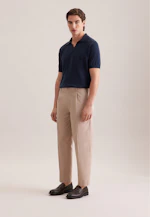 Regular Polo Uni in Bleu Foncé |  Seidensticker Onlineshop